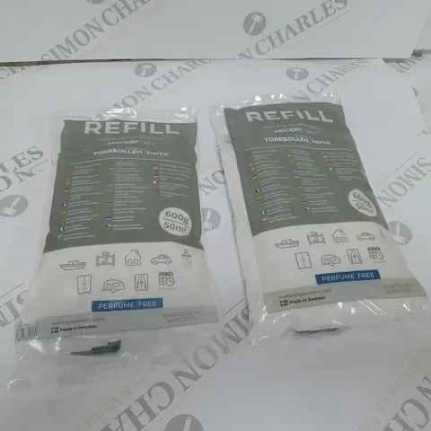 ABSODRY REFILL PACK FOR MOISTURE ABSORBER 600G X2