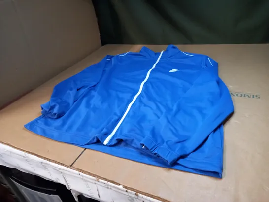 BLUE AND WHITE NIKE ZIP UP TRACKSUIT JACKET XXL