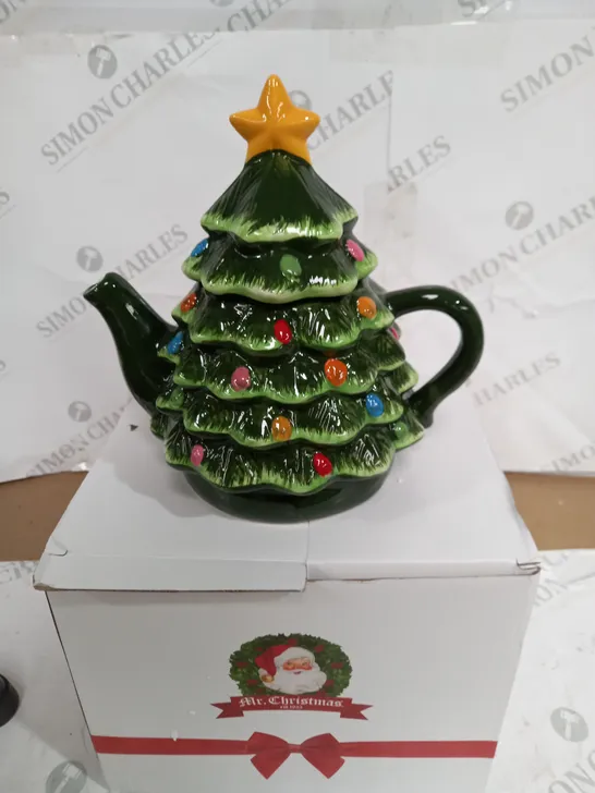 BOXED MR NOST TREE TEAPOT 