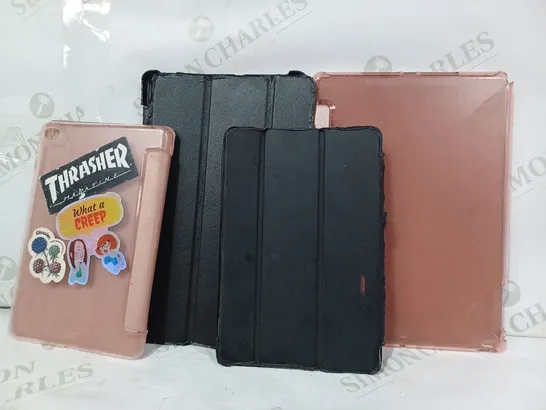 LOT OF APPROXIMATELY 5 ASSORTED TABLET CASES IN VARIOUS SIZES AND COLOURS