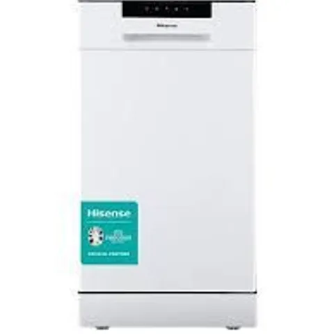 BOXED HISENSE HV523E15UK FULLY INTEGRATED SLIMLINE DISHWASHER - CONTROL PANEL WITH FIXED DOOR FIXING KIT - E RATED - WHITE