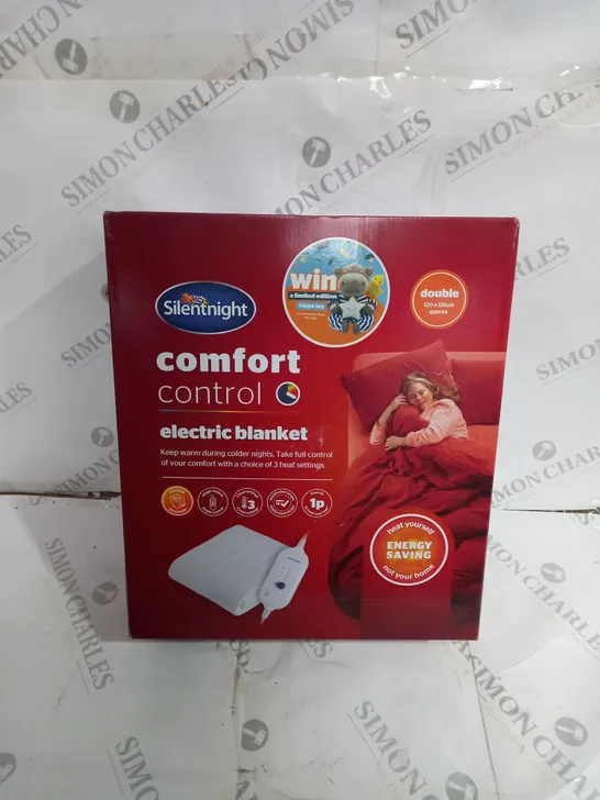 BOXED SILENTNIGHT COMFORT CONTROL ELECTRIC BLANKET - DOUBLE