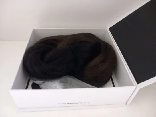 BOXED EASILOCKS HAIR EXTENSIONS AND LUXURY PRODUCTS PONYTAIL DARK BROWN OMBRE 21193