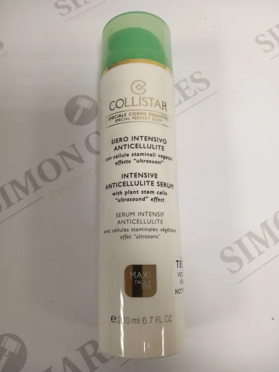 7 COLLISTAR INTENSIVE ANTICELLULITE SERUM WITH PLANT STEM CELLS ULTRASOUND EFFECT 200ML BOTTLES