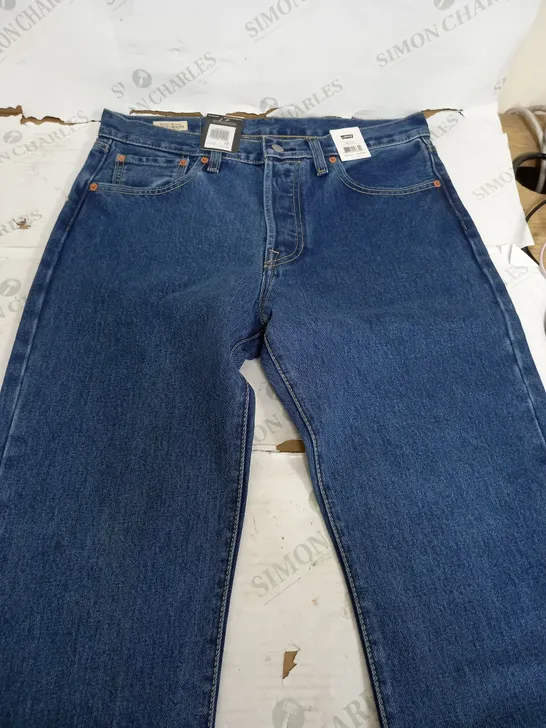 LEVI'S 501 ORIGINAL DARK DENIM JEANS - W34 L32