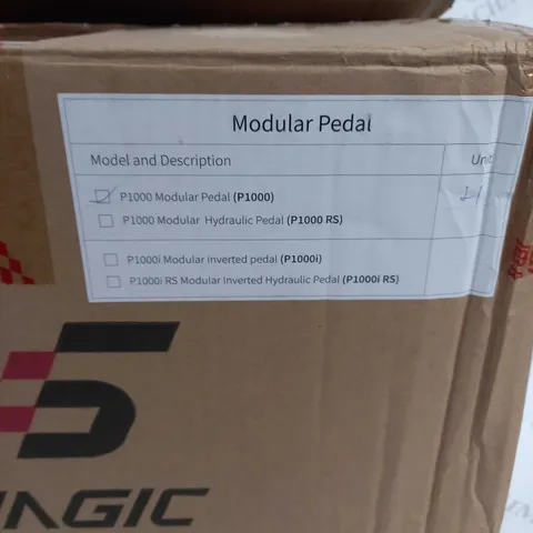 BOXED SIMAGIC P1000 MODULAR PEDAL SET