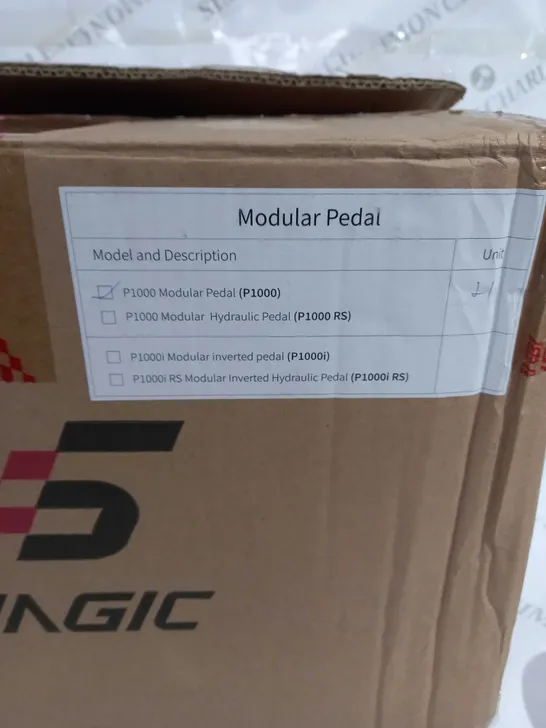 BOXED SIMAGIC P1000 MODULAR PEDAL SET