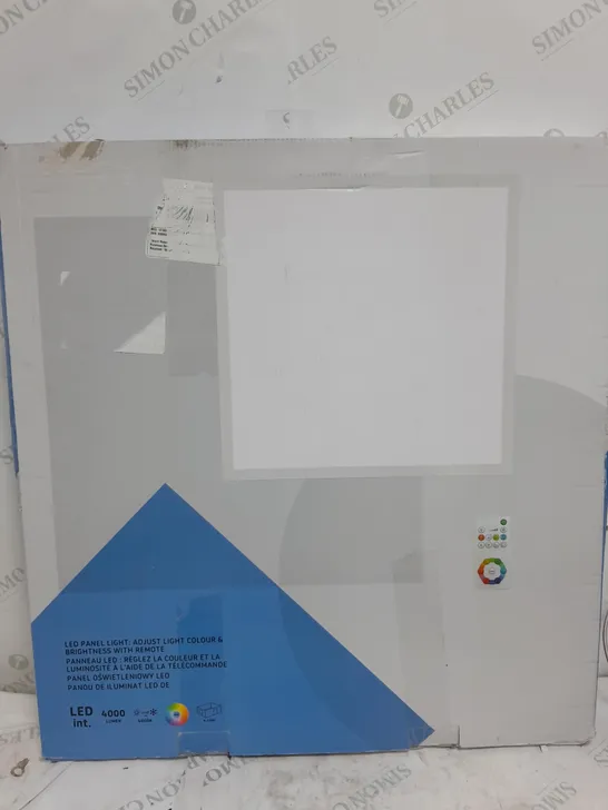 BOXED LED PANEL LIGHT WITH COLOUR CHANGE FUNCTION AND REMOTE CONTROL