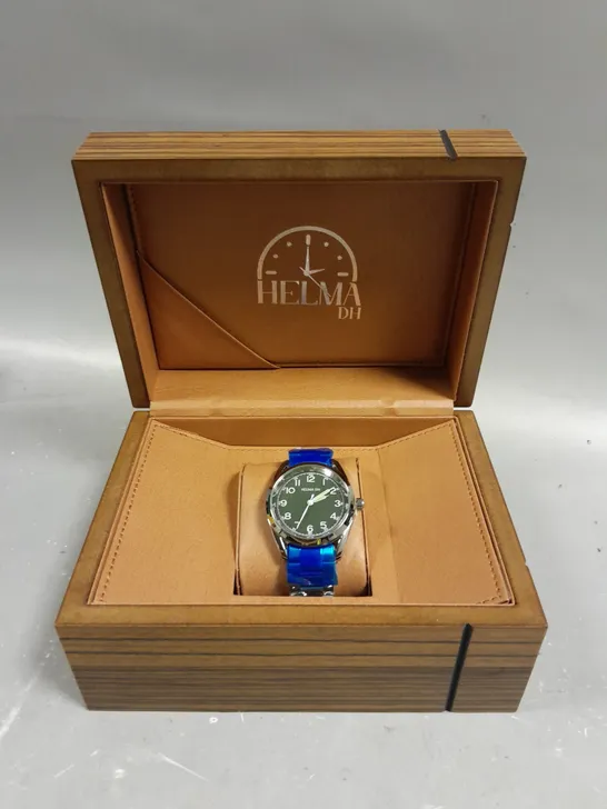 MENS HELMHA DH WATCH –  STAINLESS STEEL STRAP