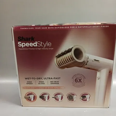 BOXED SEALED SHARK SPEED STYLE HIGH-VELOCITY DRYER 