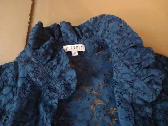 CLAUDIE PIERLOT BLUE LACE TOP - 38