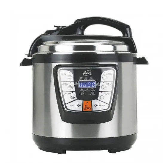 BOXED NEO STAINLESS STEEL 6L 8 FUNCTION MULTI PRESSURE COOKER (1 BOX)