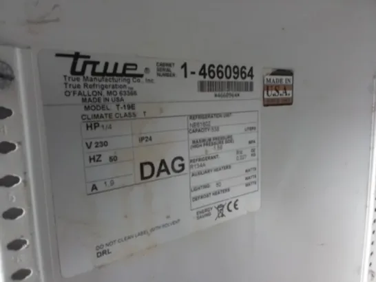 TRUE T-19E TALL REFRIGERATED CABINET