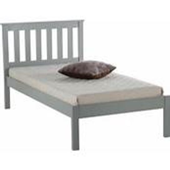 BOXED DENVER BED 4'6 GREY 2 BOXES