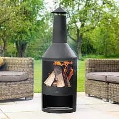 BOXED HARRIER CHIMENEA WITH LOG STORAGE KD