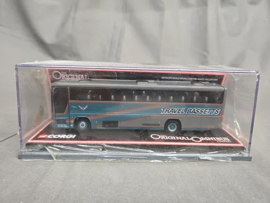 CORGI THE ORIGINAL OMNIBUS COMPANY - SCALE 1:76 - PLAXTON PREMIER BASSETTS COACHWAYS LTD