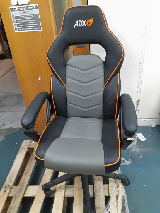 ADX FIREBASE CORE 21 GAMING CHAIR - BLACK & GREY - COLLECTION ONLY 