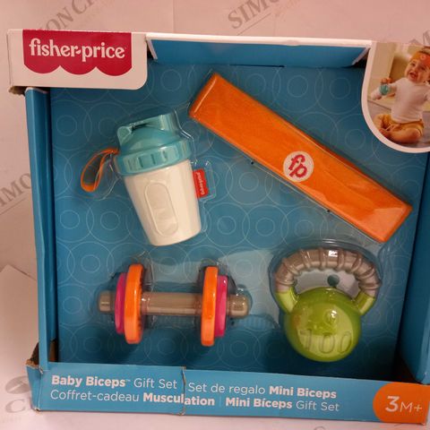 BOXED FISHER PRICE BABY BICEPS GIFT SET 