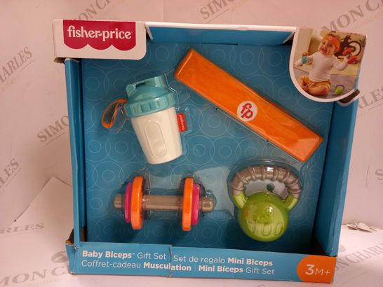 BOXED FISHER PRICE BABY BICEPS GIFT SET 