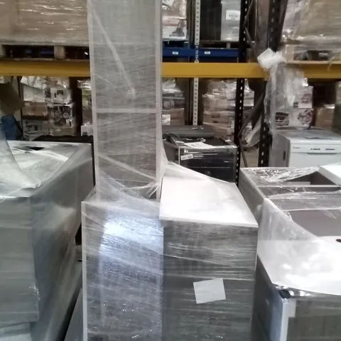 PALLET OF ASSORTED END OF LINE BATHROOM STOCK INCLUDING BATHROOM CABINETS & BASIN