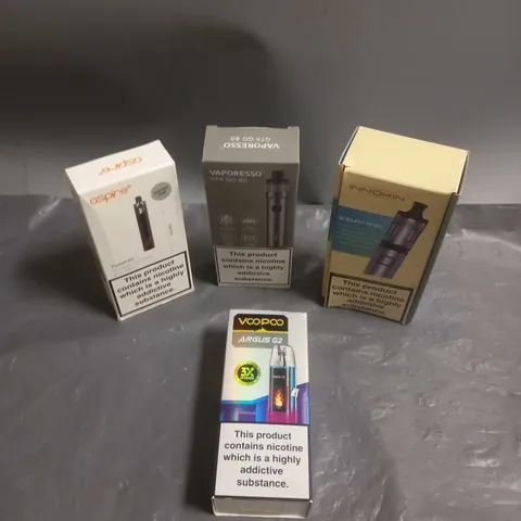 APPROXIMATELY 20 BOXED E-CIGARETTES TO INCLUDE VOOPOO, ASPIRE, INNOKIN ETC