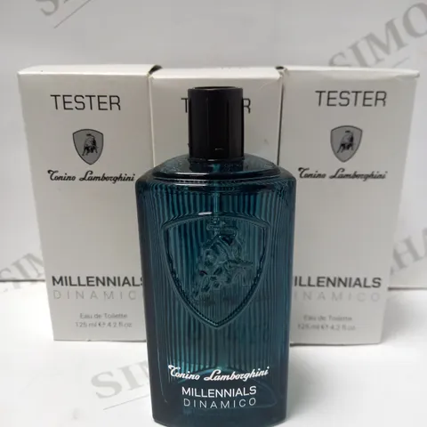 LOT OF 3 X 75ML TONINO LAMBORGHINI DINAMICO EAU DE TOILETTE TESTERS 