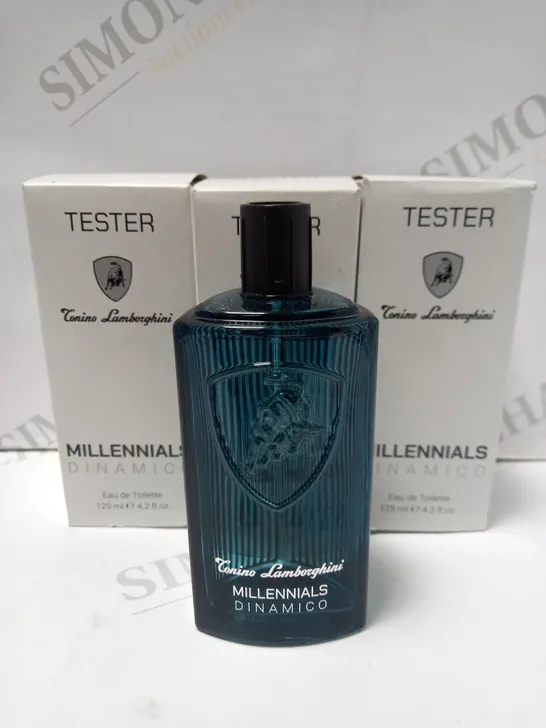 LOT OF 3 X 75ML TONINO LAMBORGHINI DINAMICO EAU DE TOILETTE TESTERS 