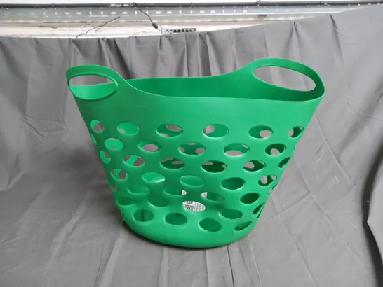 GREEN LAUNDRY BASKET