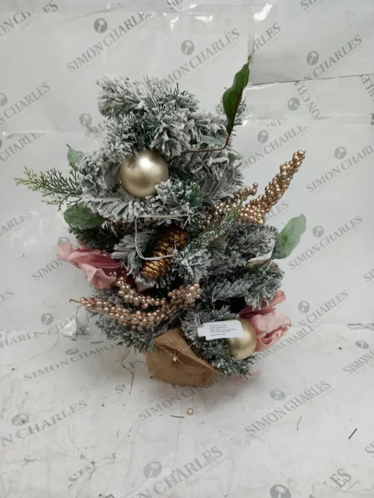 FROSTED ROSE TABLE TOP TREE RRP £29.99