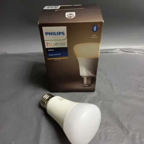 BOXED PHILIPS HUE APP CONTROLLED SINGLE BULB - WHITE E27 