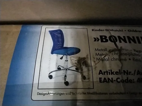 BOXED BONNIE CHILDREN'S OFFICE CHAIR BLUE