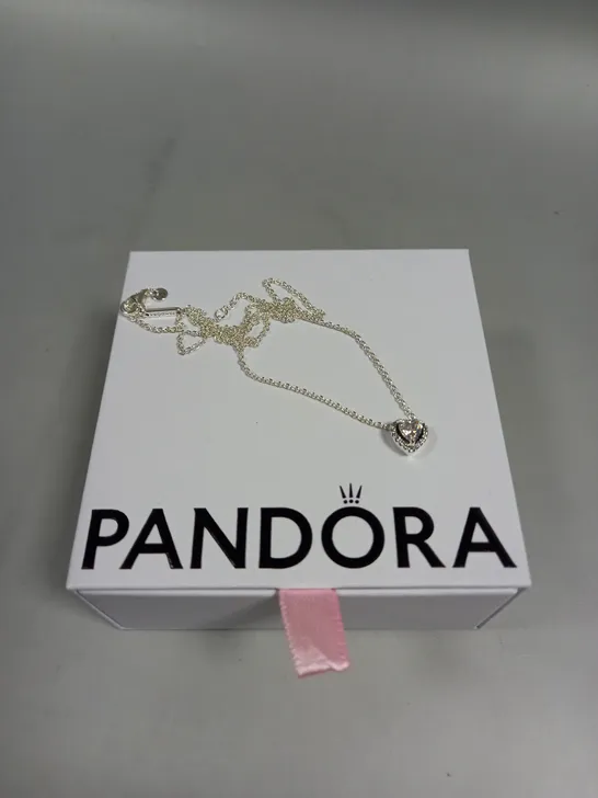 PANDORA ELEVATED HEART NECKLACE