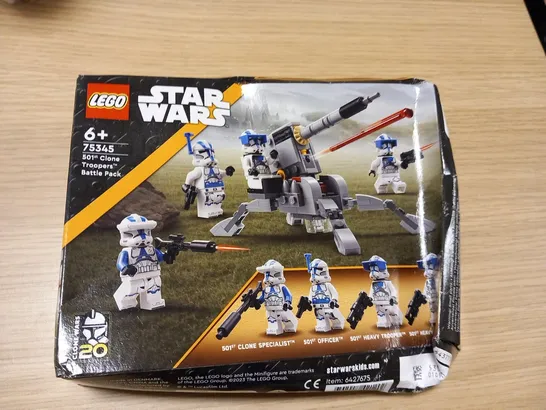 BOXED LEGO STAR WARS 75345 501ST CLONE TROOPERS BATTLE PACK