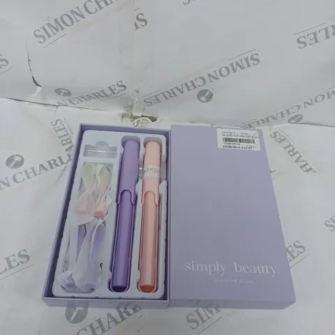 SIMPLY BEAUTY SIMPLY SMILE SONIC TOOTHBRUSH DUO WITH 4 BRUSH HEADS