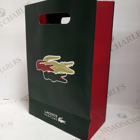 LOT OF APPROXIMATELY 100 LACOSTE FOLDABLE GIFT BAGS