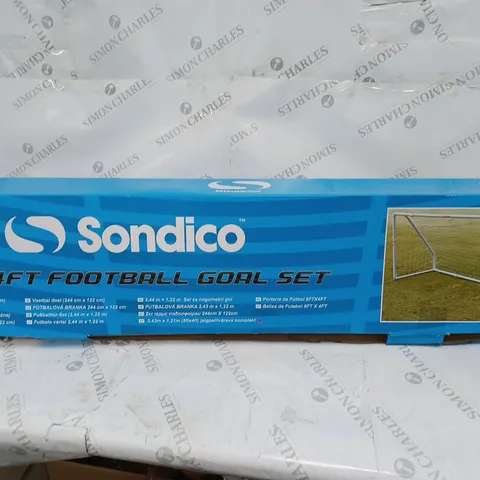 SONDICO 8X4FT FOOTBALL GOAL SET BOXED - COLLECTION ONLY