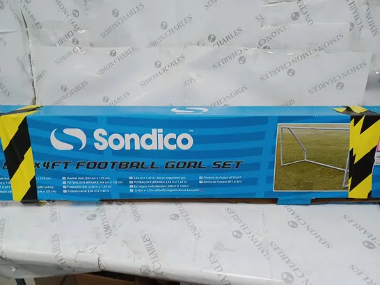 SONDICO 8X4FT FOOTBALL GOAL SET BOXED - COLLECTION ONLY