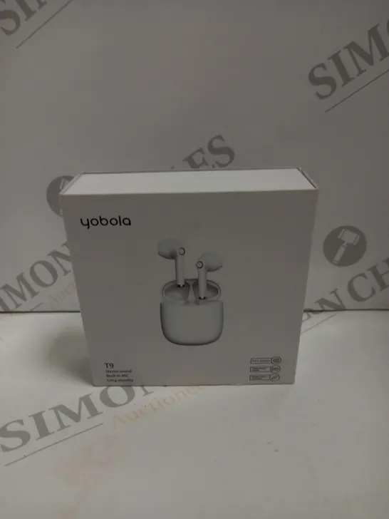 BOXED YOBOLA T9 WIRELESS EARPHONES WHITE