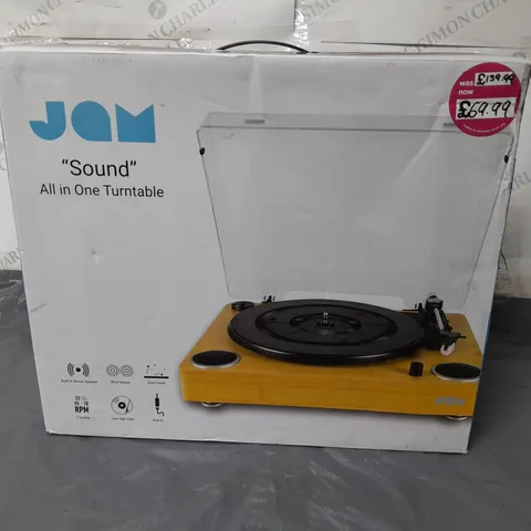 BOXED JAM "SOUND" ALL-IN-ONE TURNTABLE