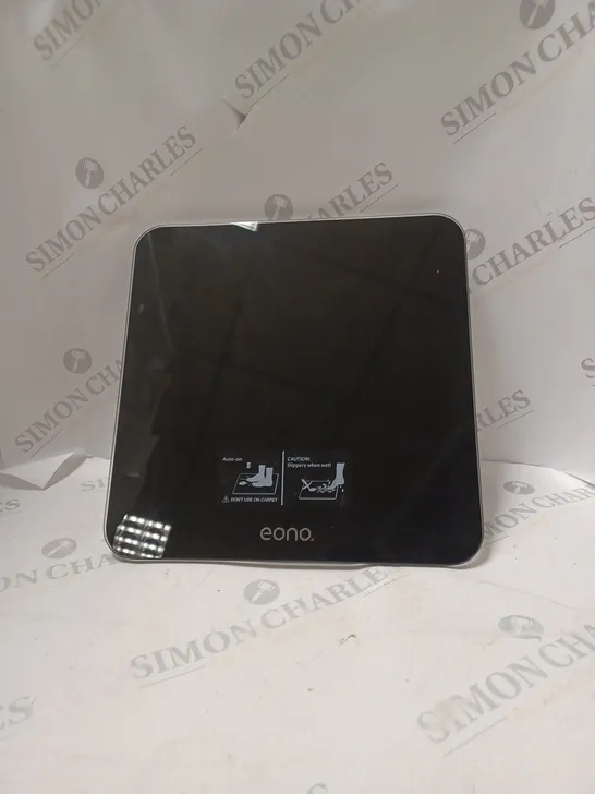 BOXED EONO BATHROOM SCALE T1 IN BLACK