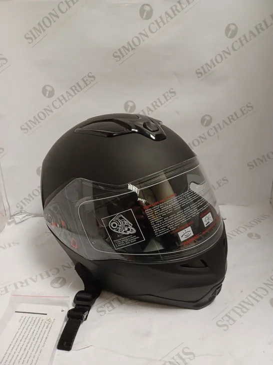 GSB MATTE BLACK FRONT ADJUSTABLE HELMET - M