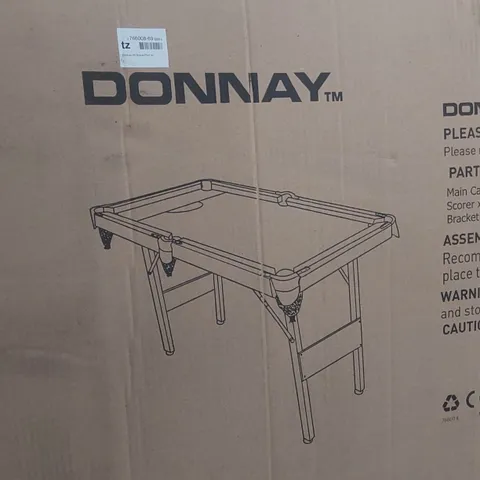 BOXED DONNAY 6FT SNOOKER/POOL TABLE (1 BOX)