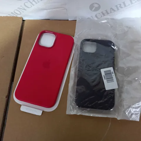 LOT OF 2 PHONE CASES INCLUDING IPHONE 12 PRO MAX (RED)