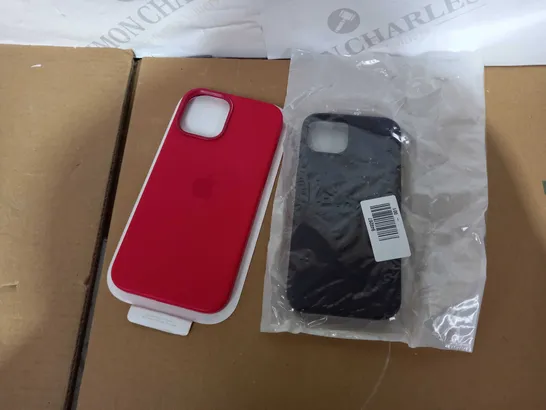 LOT OF 2 PHONE CASES INCLUDING IPHONE 12 PRO MAX (RED)