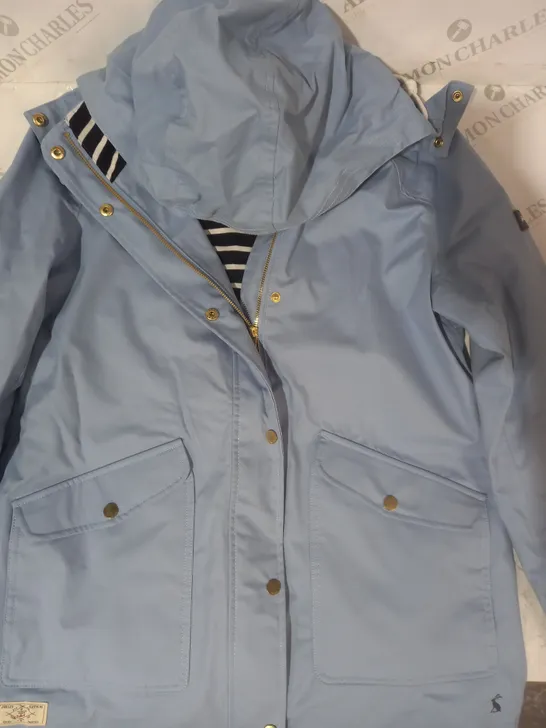 JOULES WATERPROOF & BREATHABLE COAT IN LIGHT BLUE UK SIZE 10