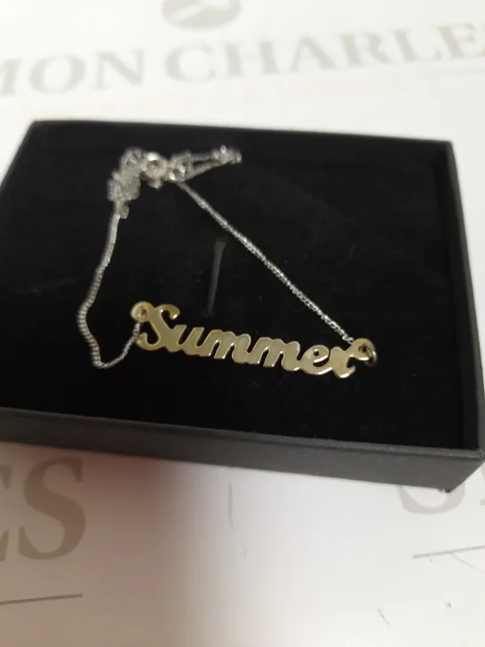 STERLING SILVER PERSONALISED SCRIPT NAME NECKLACE  RRP £29