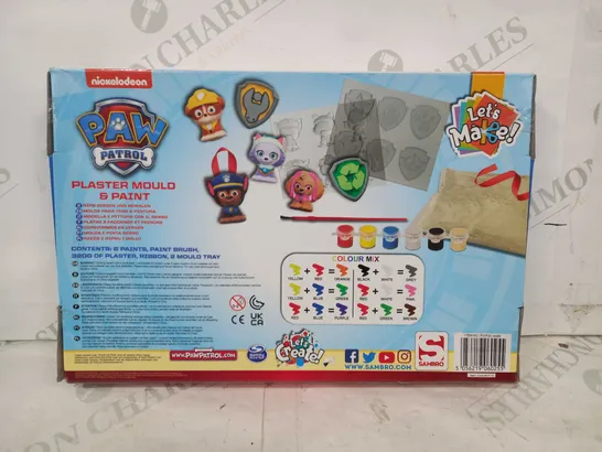 PAW PATROL PLASTER MOULD & PAINT