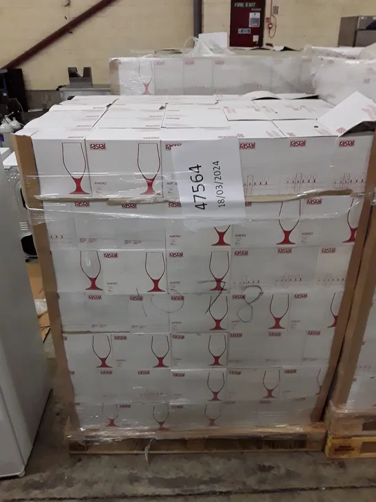 PALLET OF APPROXIMATELY 210 BOXES CONTAINING 6 RASTAL AVIERO 300ML GOBLETS  