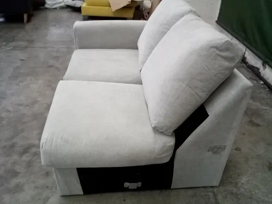 QUALITY DESIGNER ENZO LHF 2 SEATER ARMED UNIT LIGHT GREY