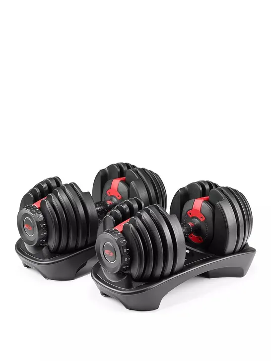 BOXED BOWFLEX SELECTTECH 552I ADJUSTABLE DUMBBELL SET (2 BOXES)